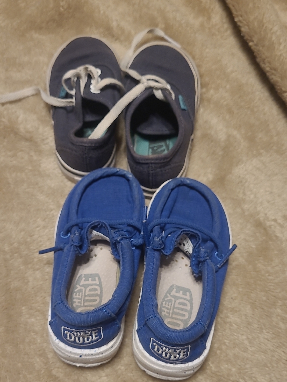 baby Hey Dude Blue Vans Blue Sneakers Size 6
